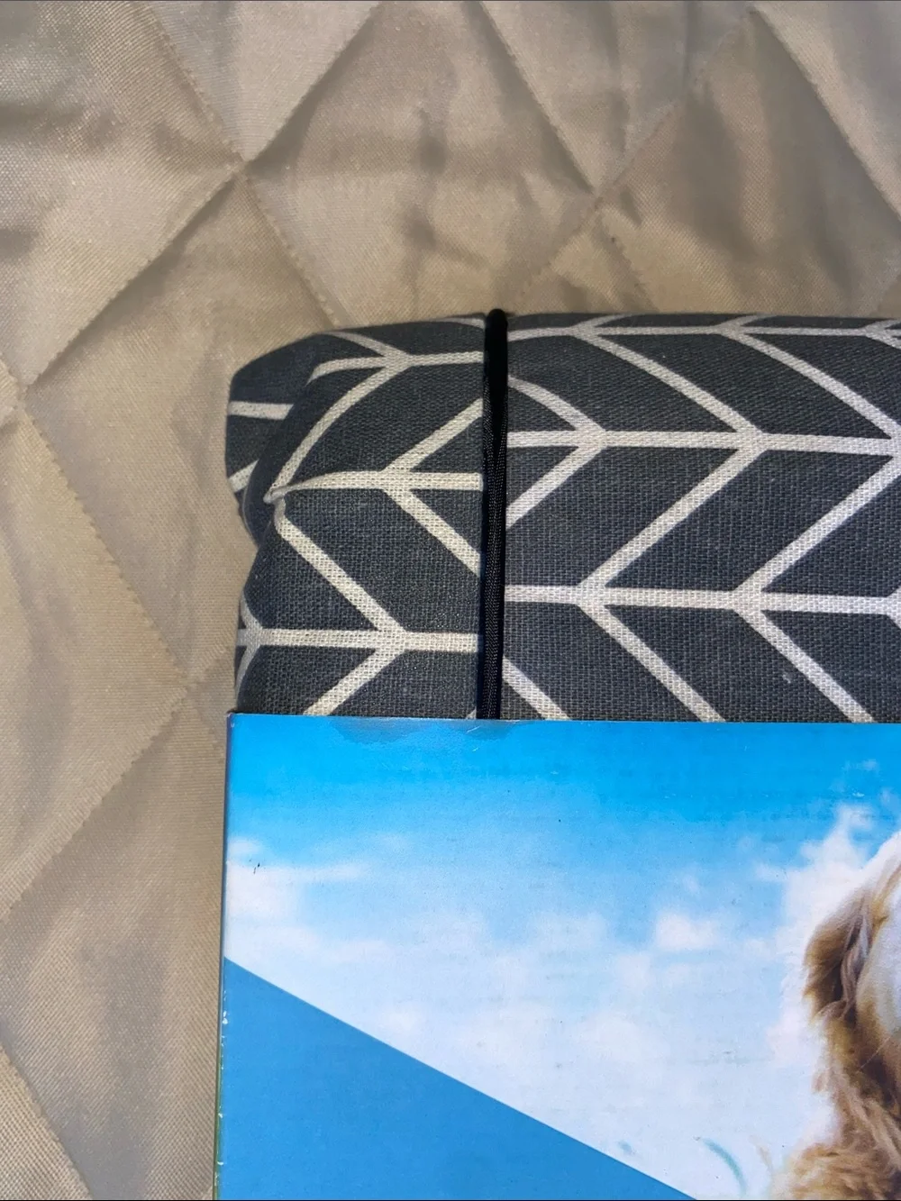 Vibrant Gray Chevron Dog Crate Cover